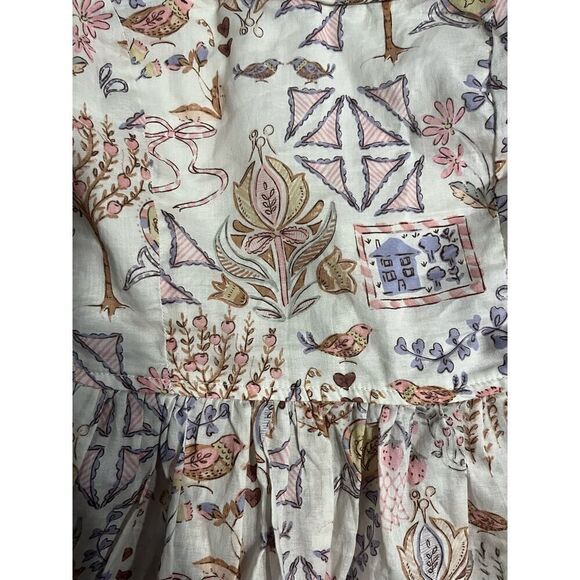 NWT Olivaceous garden party tank top size Med tie straps and ruffle waist - Picture 7 of 7